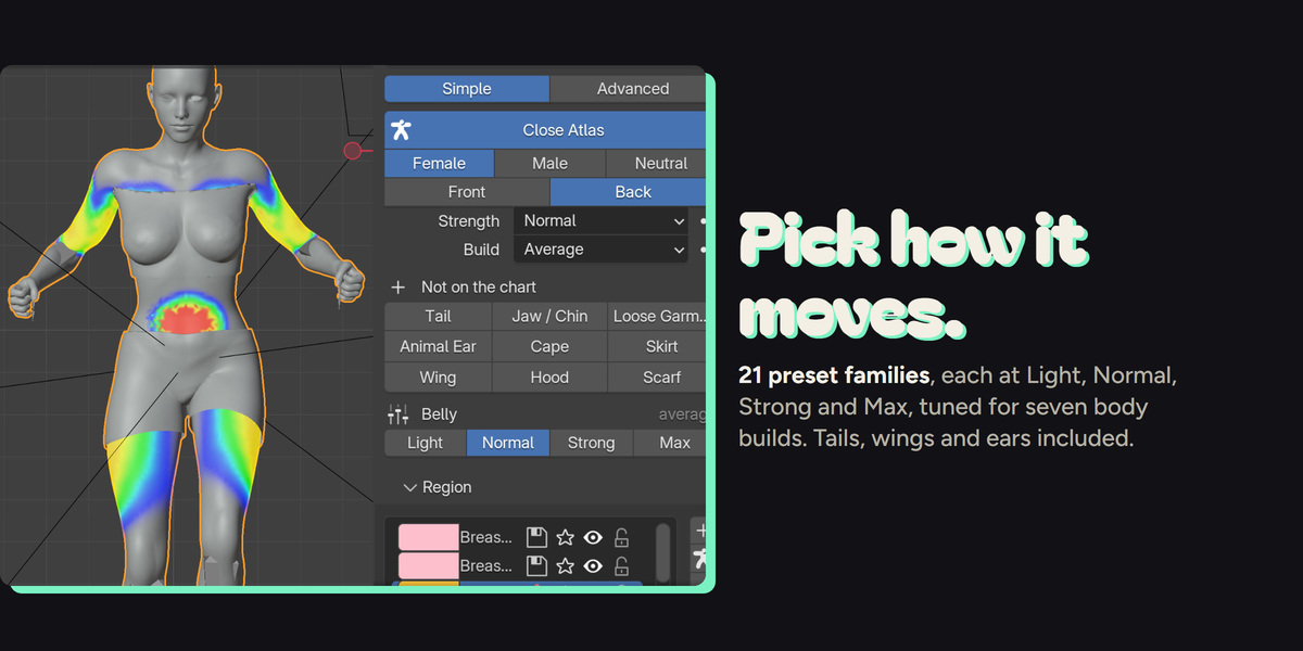 Pick how it moves