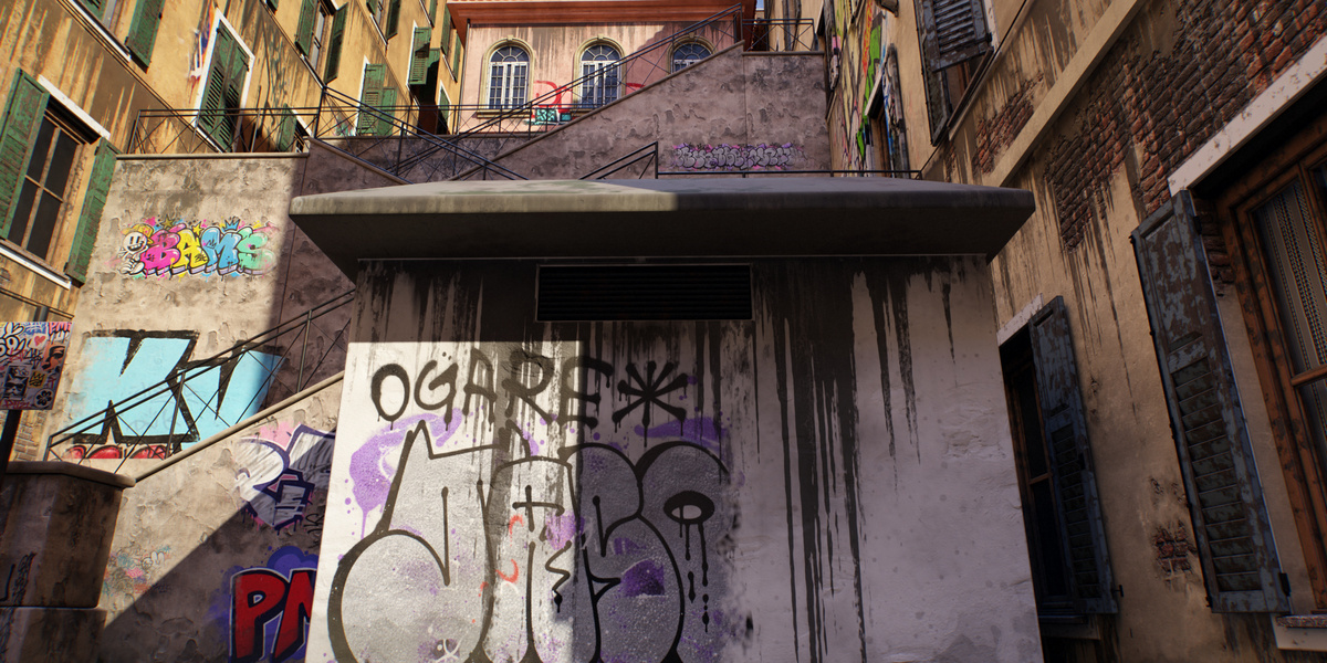 Graffiti Stairs render