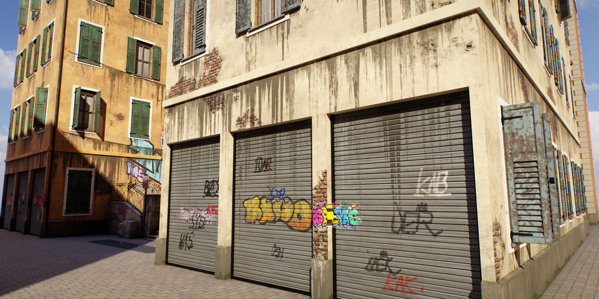 Graffiti Stairs render