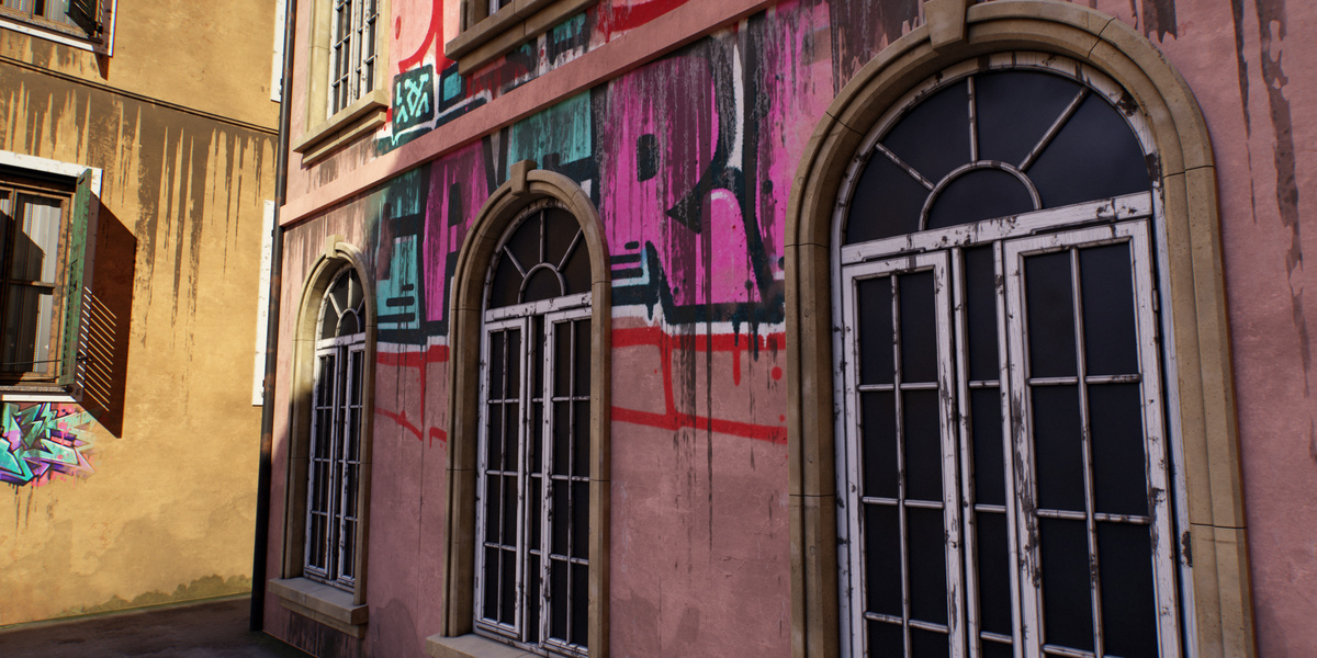 Graffiti Stairs render
