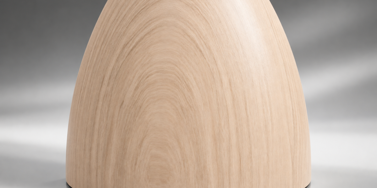 Close view of pale wood grain on the diffuser body