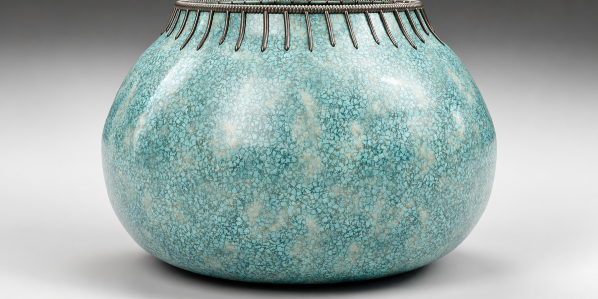 Turquoise Patina Vessel Duo alternate view