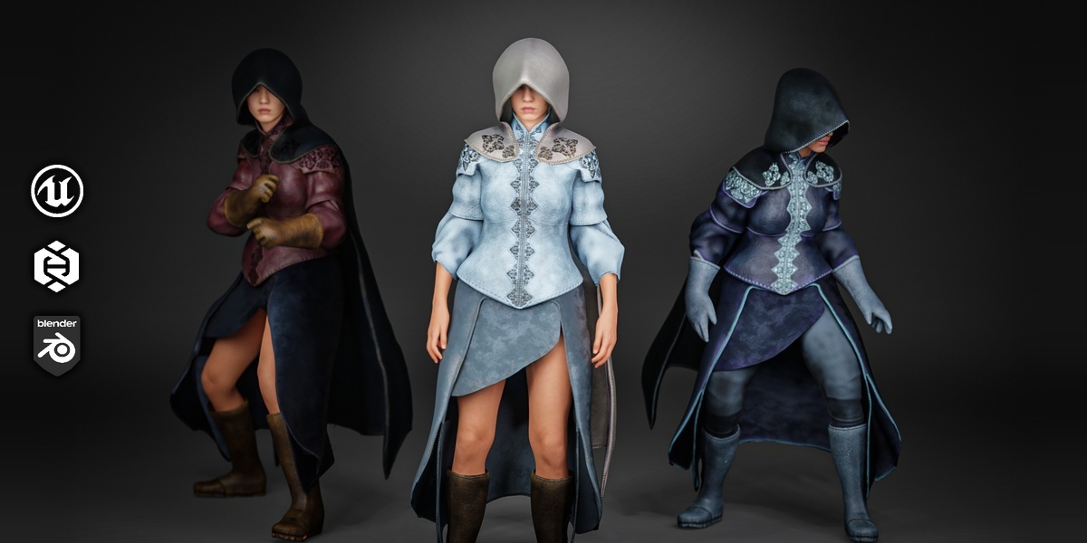 Female Assassin Outfit Collection | Parametric MetaHuman Clothing ...
