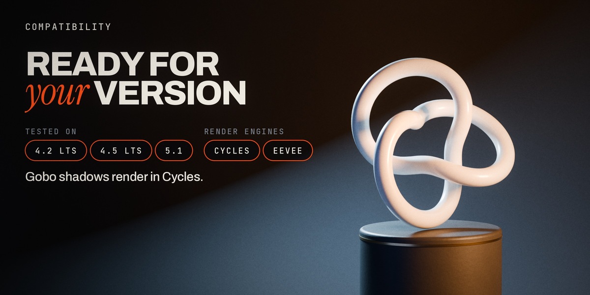 Compatibility: 4.2 LTS, 4.5 LTS, 5.1; Cycles and EEVEE