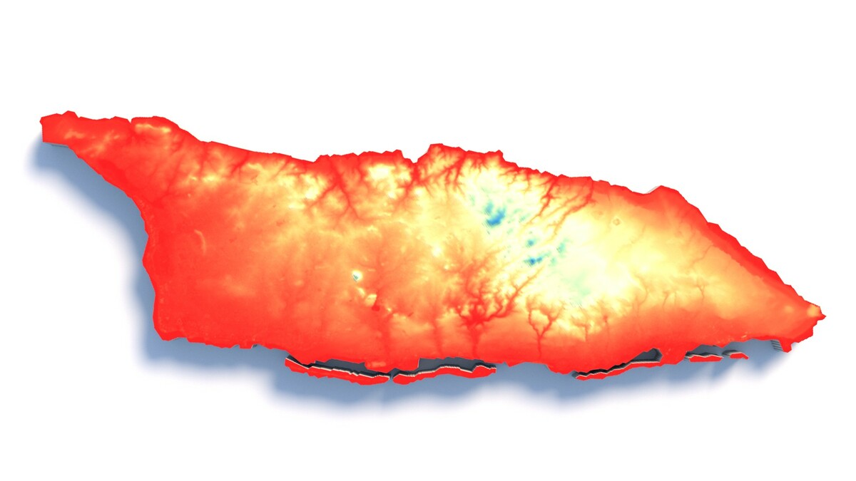 Aruba Terrain Map - Blender Market