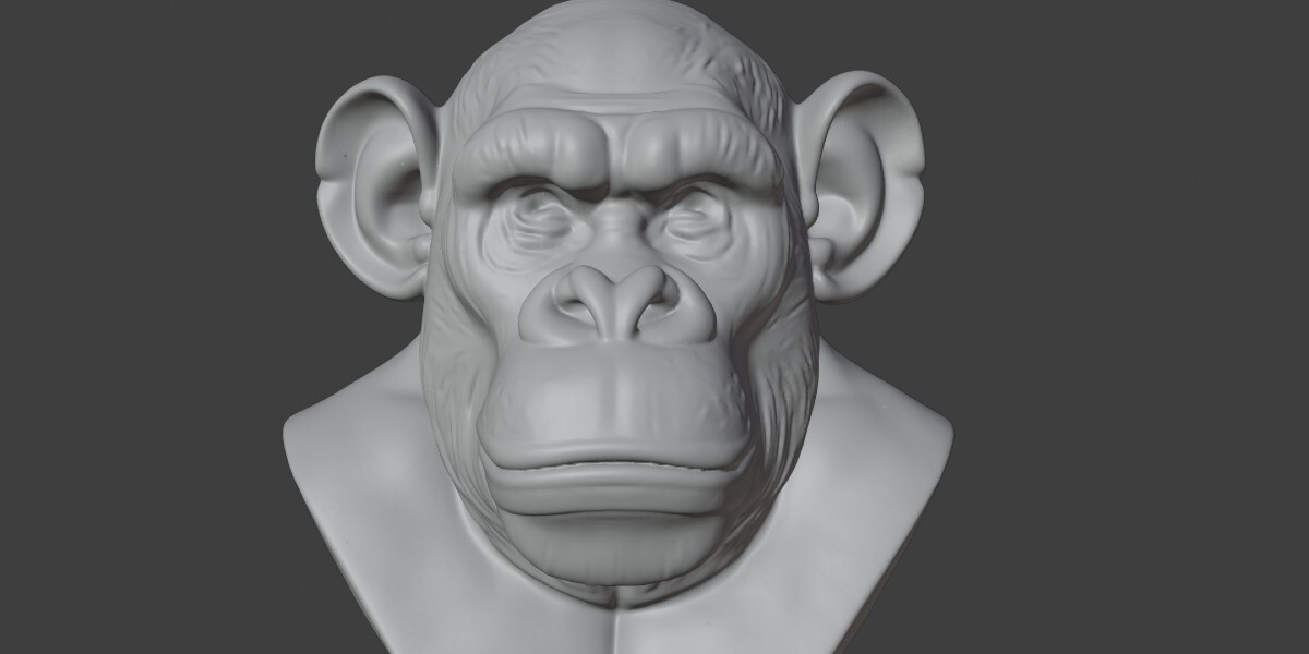 Bored Ape Bust 3D STL Printable - Superhive (formerly Blender Market)