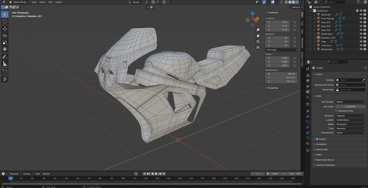 1990s Kawasaki ZX7 Ninja - 3D Printable RC Body - Superhive