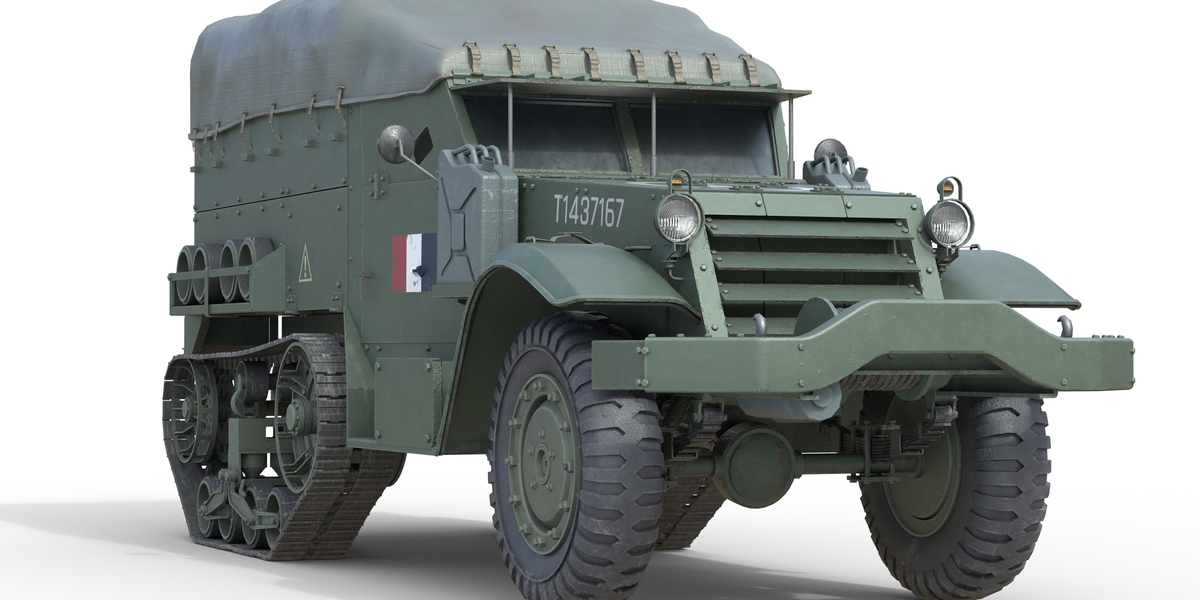 M5 Half Track Carrier - Superhive (formerly Blender Market)