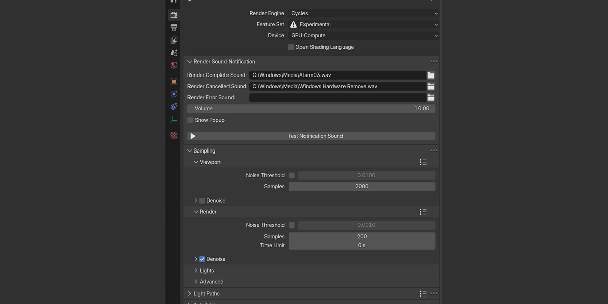 Render Sound Notifications on Conclusion for Blender - Superhive ...