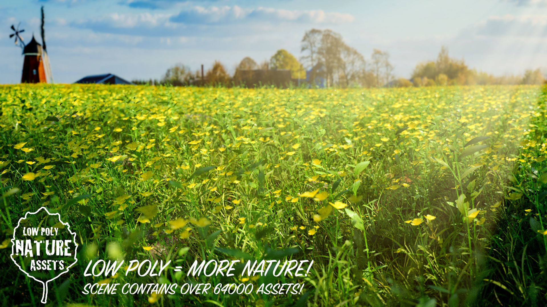 1080p Buttercup field