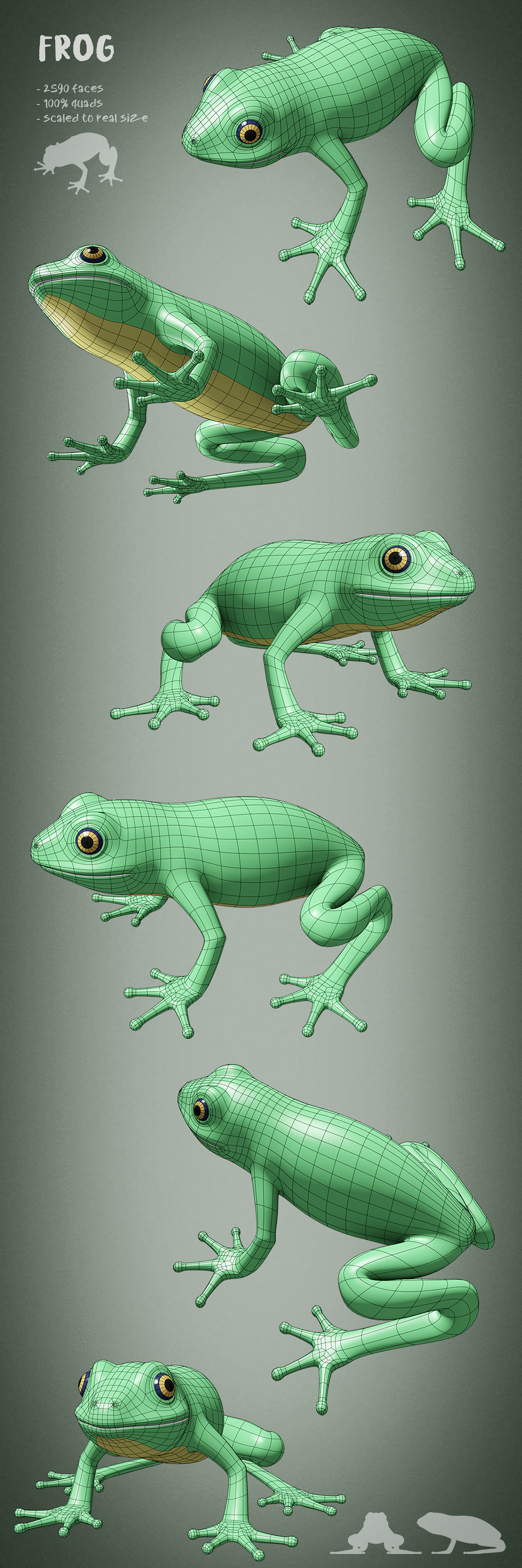 100 animals base meshes - Superhive (formerly Blender Market)