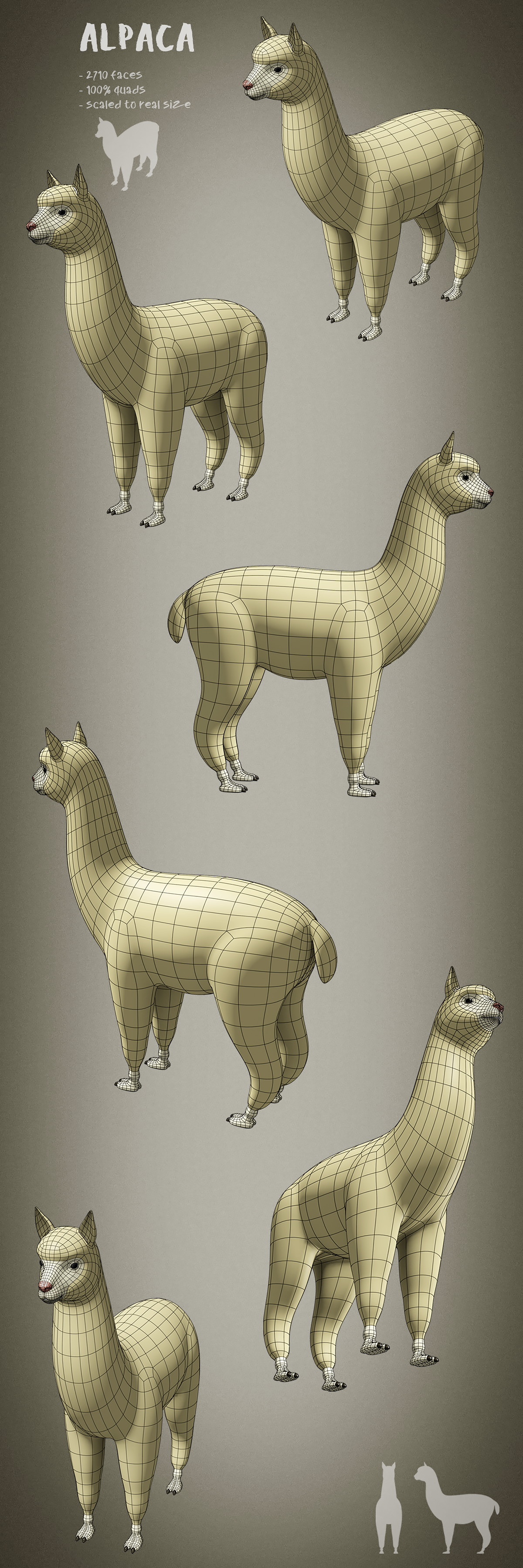 100 animals base meshes - Superhive (formerly Blender Market)
