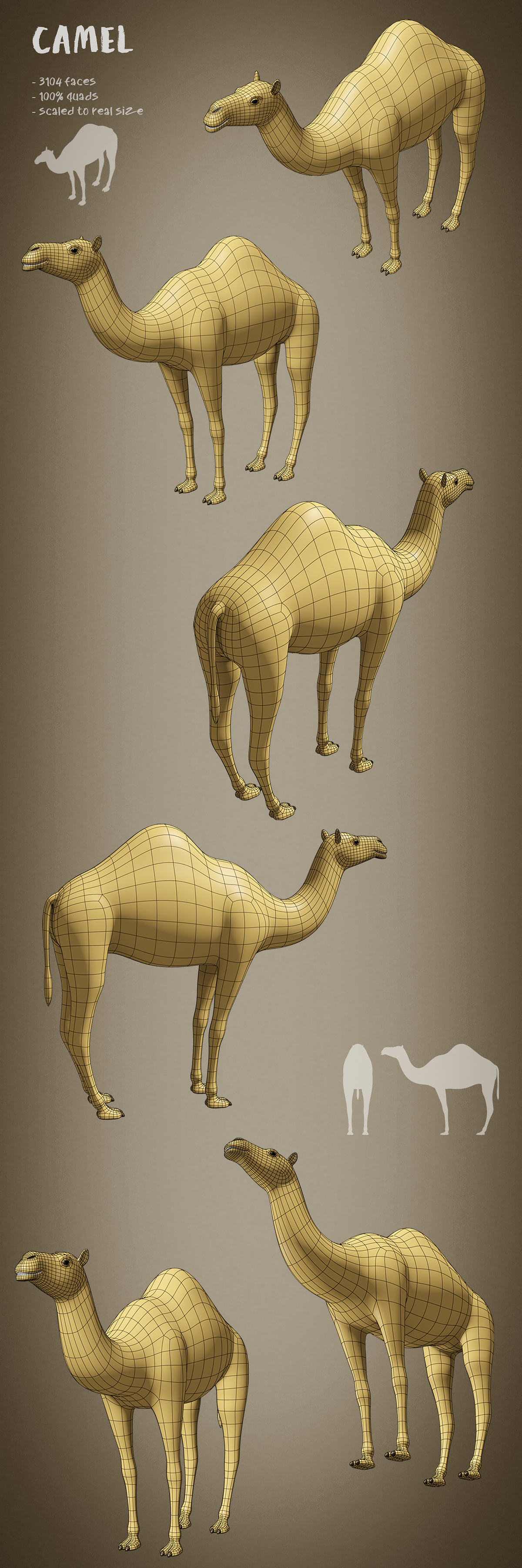 100 animals base meshes - Superhive (formerly Blender Market)