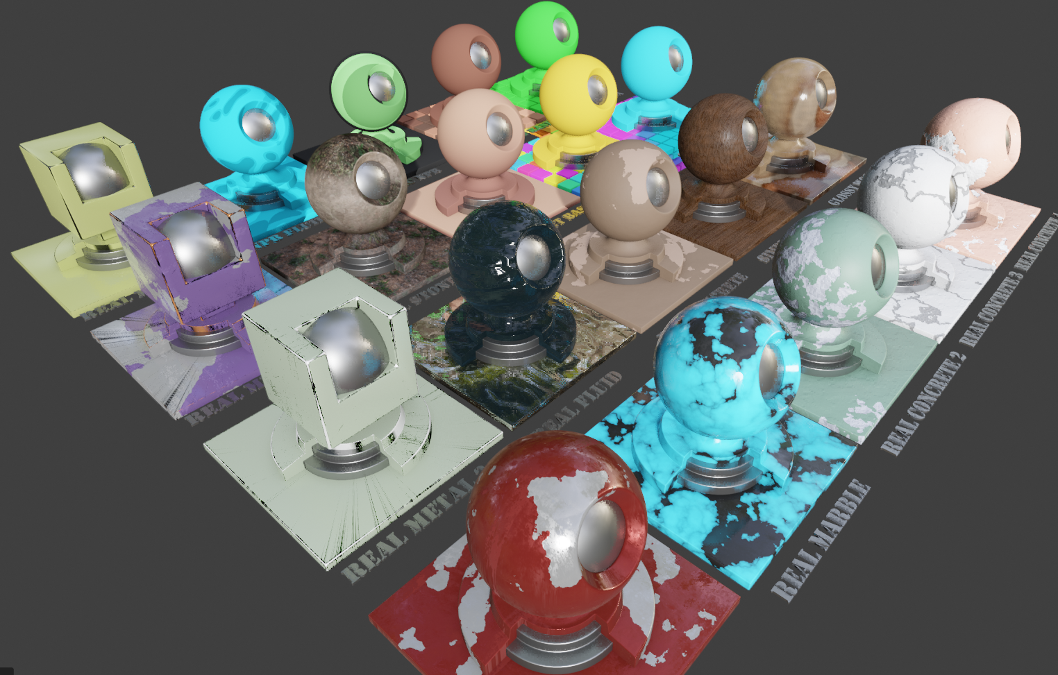 Procedural Shader Bank ( cycle & eevee ) - Superhive (formerly Blender ...