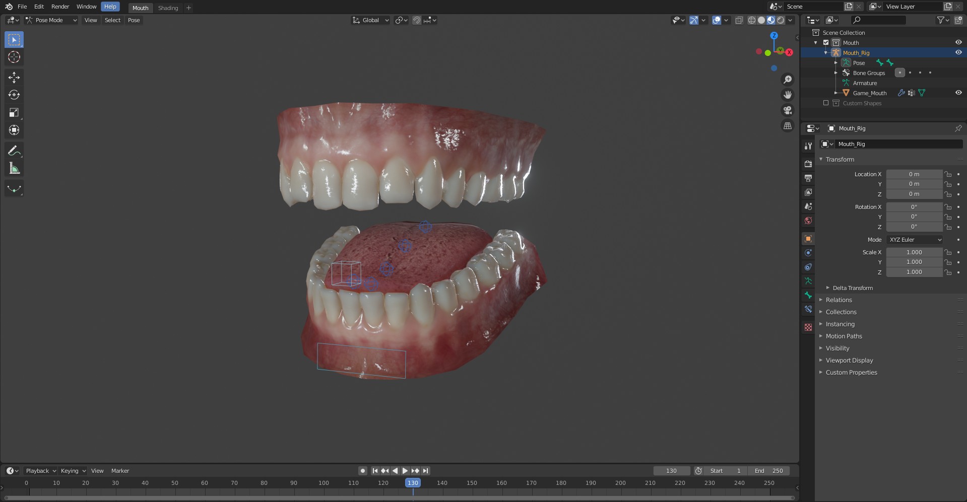 Teeth Texture Blender